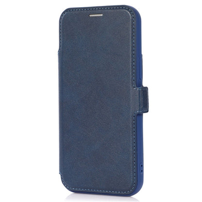 For iPhone 14 Pro Max PU Leather Stand Card Holder Case Shockproof Magnetic Clasp Phone Cover with Slide Camera Protection
