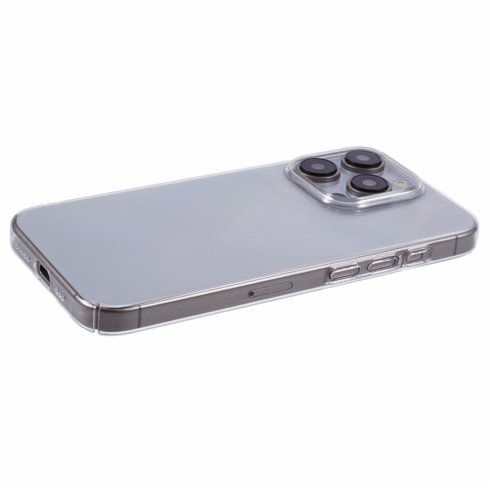 For iPhone 14 Pro Clear Case Hard PC Phone Cover Shockproof Protection (Precise Lens Cutouts)