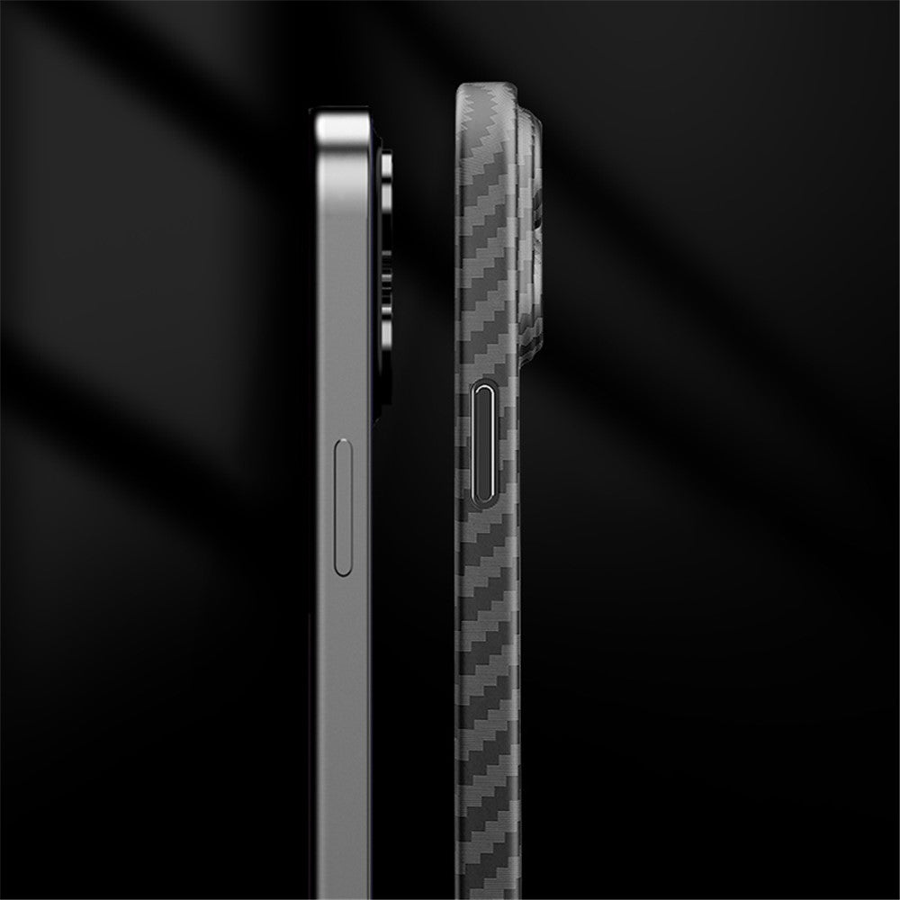 X-LEVEL For iPhone 14 Pro Case Hard PC Slim Protective Cover Carbon Fiber Texture