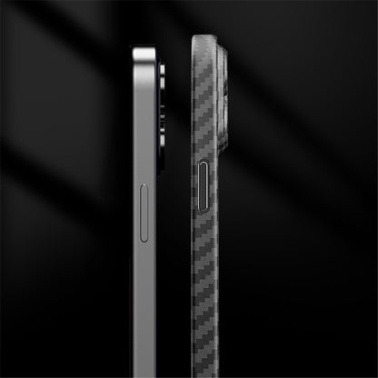 X-LEVEL For iPhone 14 Pro Case Hard PC Slim Protective Cover Carbon Fiber Texture