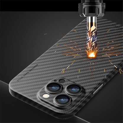 X-LEVEL For iPhone 14 Pro Case Hard PC Slim Protective Cover Carbon Fiber Texture