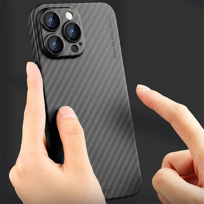 X-LEVEL For iPhone 14 Pro Case Hard PC Slim Protective Cover Carbon Fiber Texture