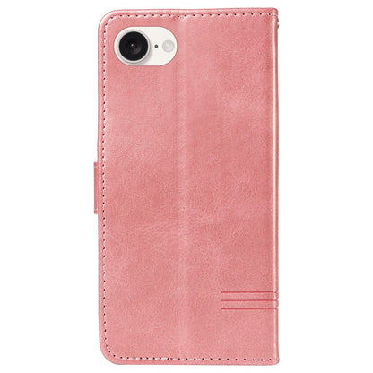 For iPhone 17e / 16e Case Wallet Leather Flip Phone Cover with Hand Strap