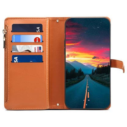 ESEBLE Galaxy Series For iPhone 16 Pro Case Leather Phone Cover with RFID Blocking Wallet