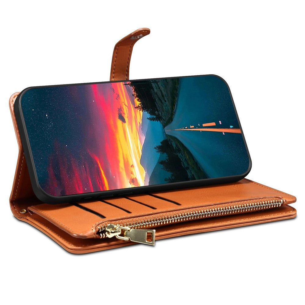 ESEBLE Galaxy Series For iPhone 16 Pro Case Leather Phone Cover with RFID Blocking Wallet