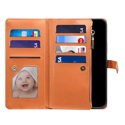 ESEBLE Galaxy Series For iPhone 16 Pro Case Leather Phone Cover with RFID Blocking Wallet