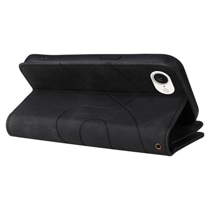 For iPhone 17e / 16e Leather Case with Strap Zipper 9 Card Slot Phone Cover Stand