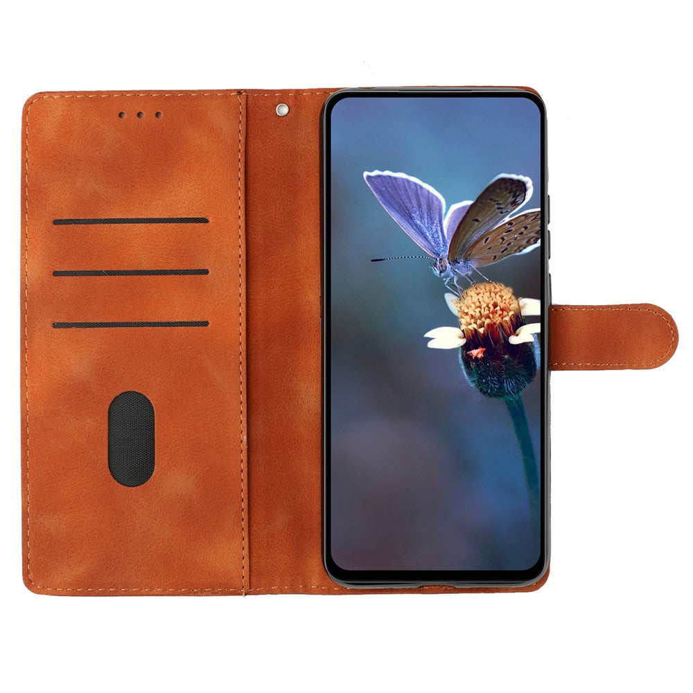 For iPhone 16 Pro Max Leather Wallet Case Imprinted Flower Flip Protective Phone Cover