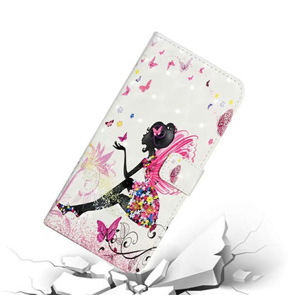 For iPhone 16 Pro Case 3D Pattern Leather Wallet Phone Cover Bookstyle Magnetic Clasp