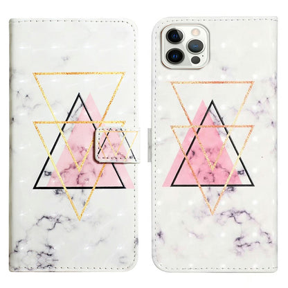 For iPhone 16 Pro Case 3D Pattern Leather Wallet Phone Cover Bookstyle Magnetic Clasp
