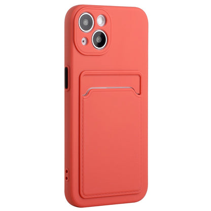 For iPhone 14 Plus Case Card Holder Soft TPU Protective Phone Cover