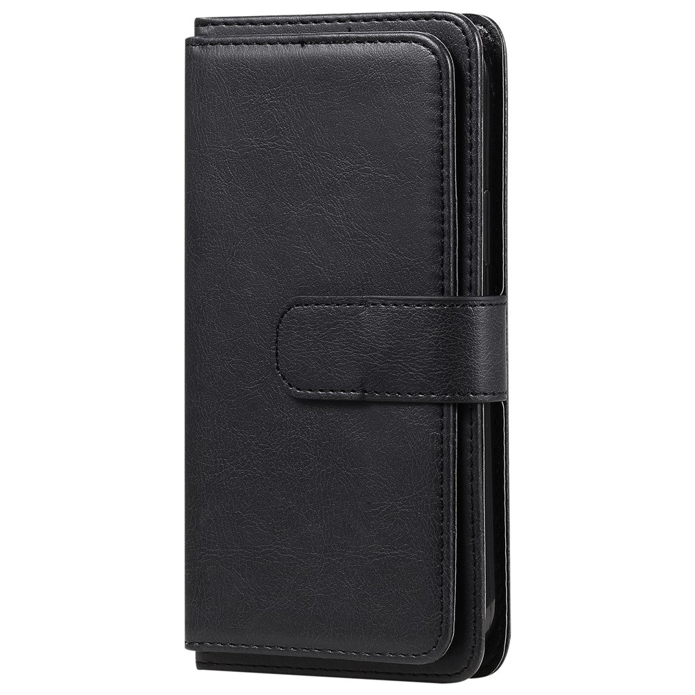 For iPhone 17e / 16e Leather Case with 10 Card Holder Phone Cover Stand