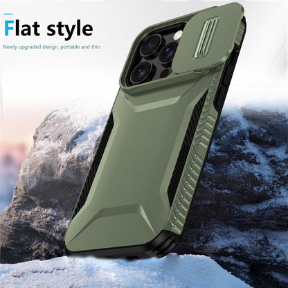 For iPhone 14 Pro Case TPU+PC Phone Cover with Sliding Lens Protection