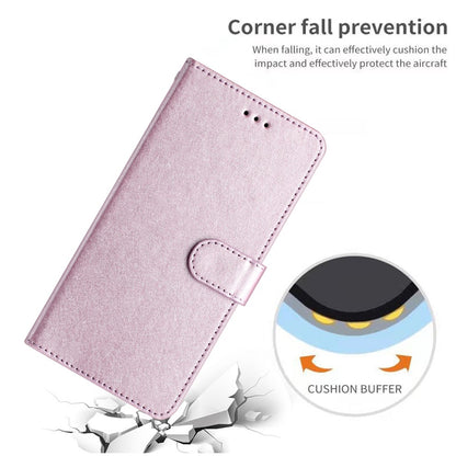 For iPhone 16 Pro Case Silk Texture Leather Wallet Phone Cover Magnetic Clasp Protective