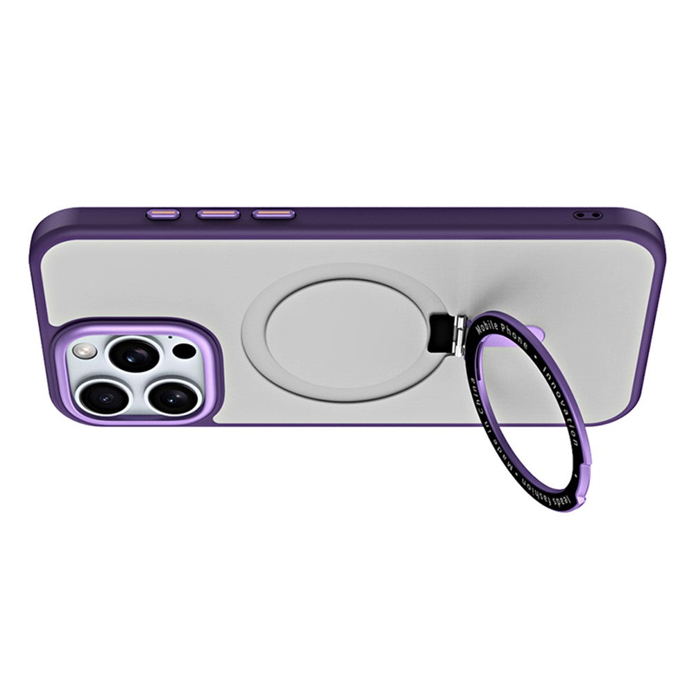 For iPhone 16 Pro Max Case Compatible with MagSafe TPU+Acrylic Kickstand Phone Cover