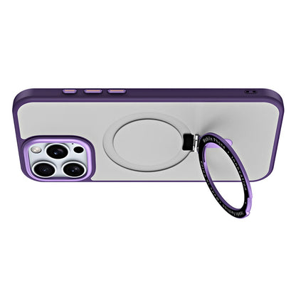 For iPhone 16 Pro Max Case Compatible with MagSafe TPU+Acrylic Kickstand Phone Cover