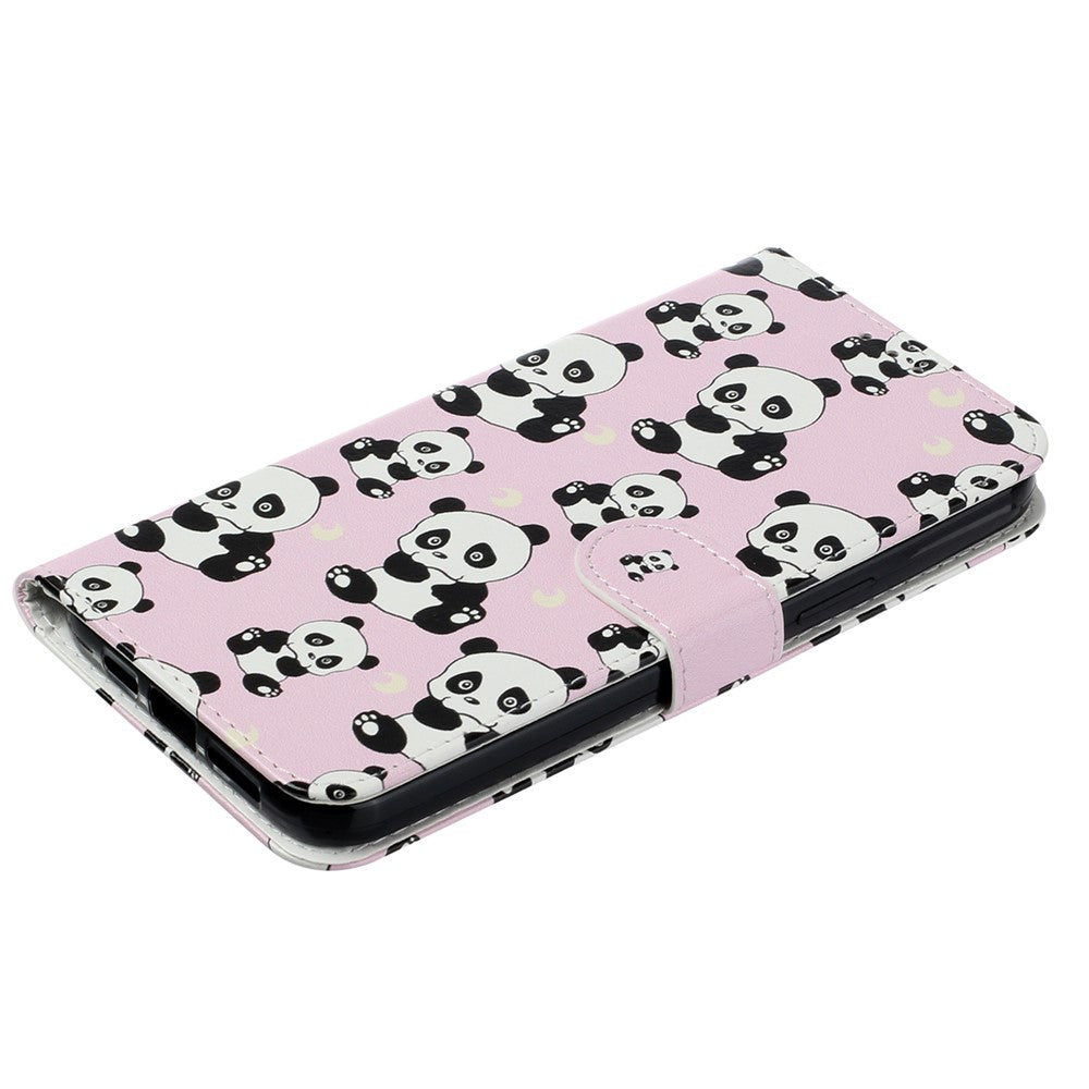 For iPhone 16 Case Leather Card Slot Holder Flip Phone Cover Pattern Printing