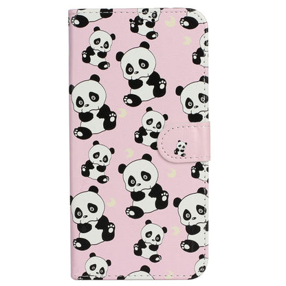 For iPhone 16 Case Leather Card Slot Holder Flip Phone Cover Pattern Printing