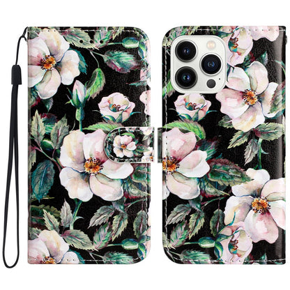 For iPhone 16 Pro Max Case Card Slot Holder Leather Phone Cover Cute Pattern