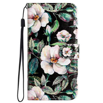 For iPhone 16 Pro Case Pattern Leather Phone Folio Cover with Card Slots Viewing Stand