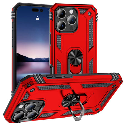 For iPhone 16 Pro Max Case PC+TPU Kickstand Anti-Drop Phone Cover