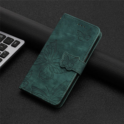 For iPhone 16 Case  PU Leather Skin Feeling Butterfly Wallet Phone Cover