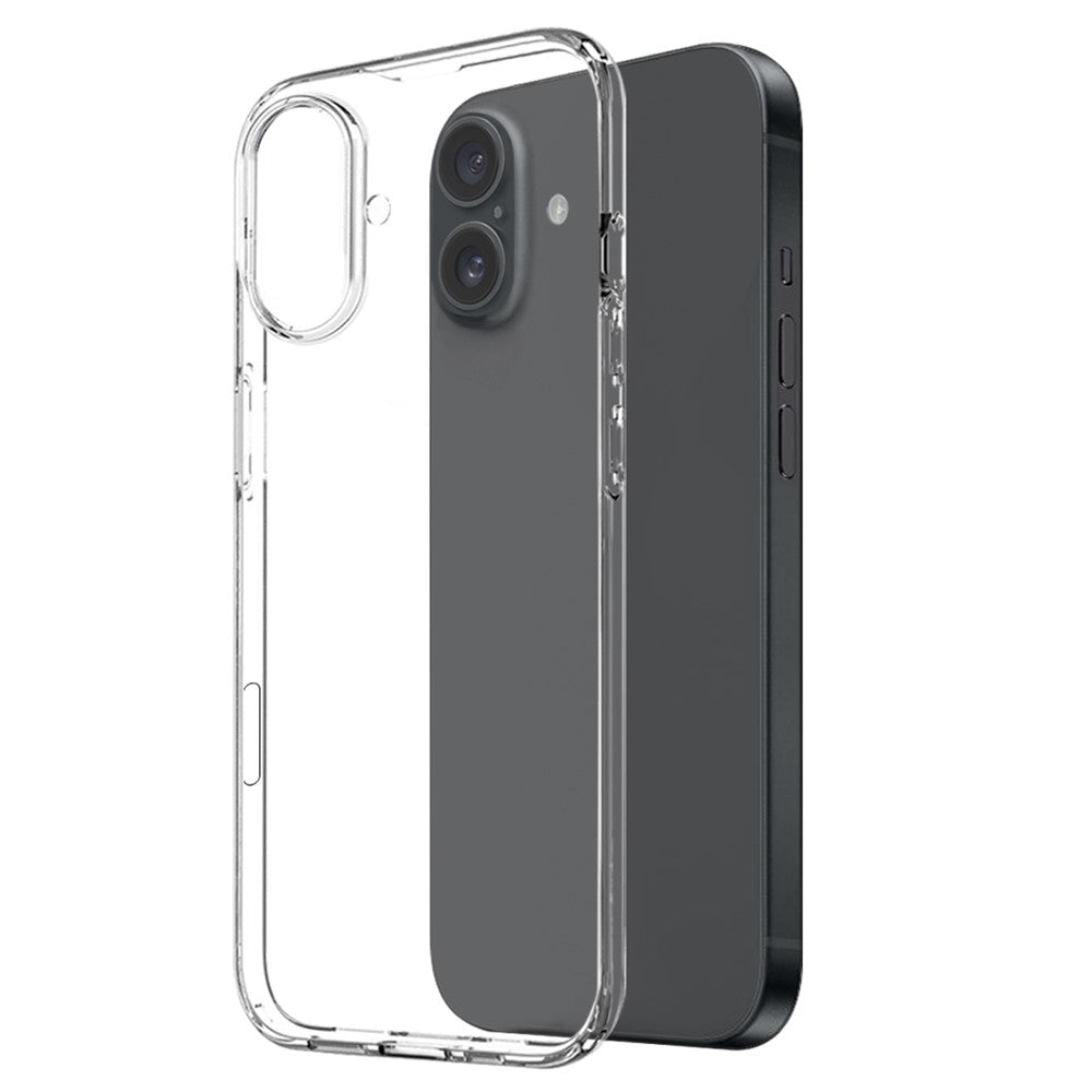 NORTHJO For iPhone 16 Clear TPU Case + Tempered Glass Screen Protector