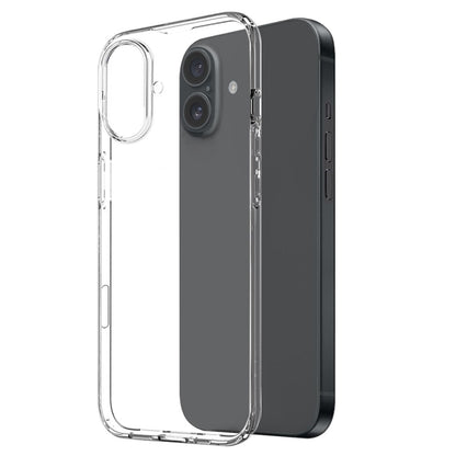 NORTHJO For iPhone 16 Clear TPU Case + Tempered Glass Screen Protector