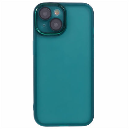 DKSM Series For iPhone 15 Case Electroplated Camera Frame TPU Phone Cover