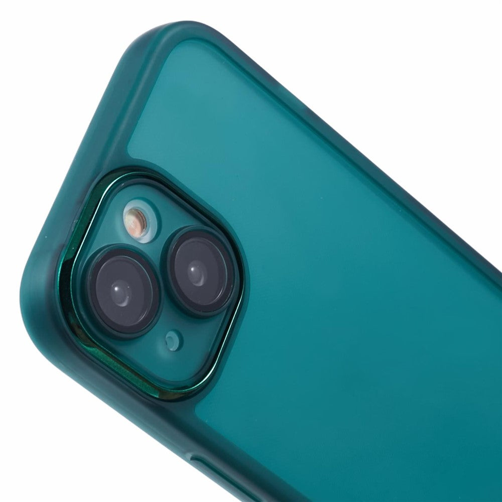 DKSM Series For iPhone 15 Case Electroplated Camera Frame TPU Phone Cover