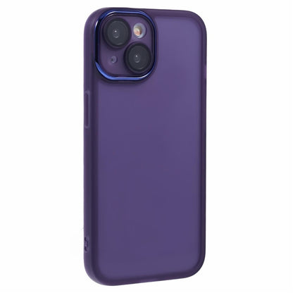 DKSM Series For iPhone 15 Case Electroplated Camera Frame TPU Phone Cover