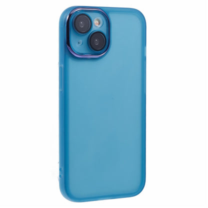 DKSM Series For iPhone 15 Case Electroplated Camera Frame TPU Phone Cover