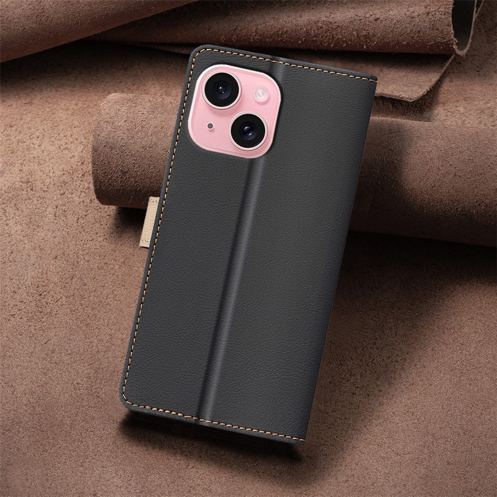 BINFEN COLOR BF33 For iPhone 15 Case Splicing Color Phone Cover RFID Blocking