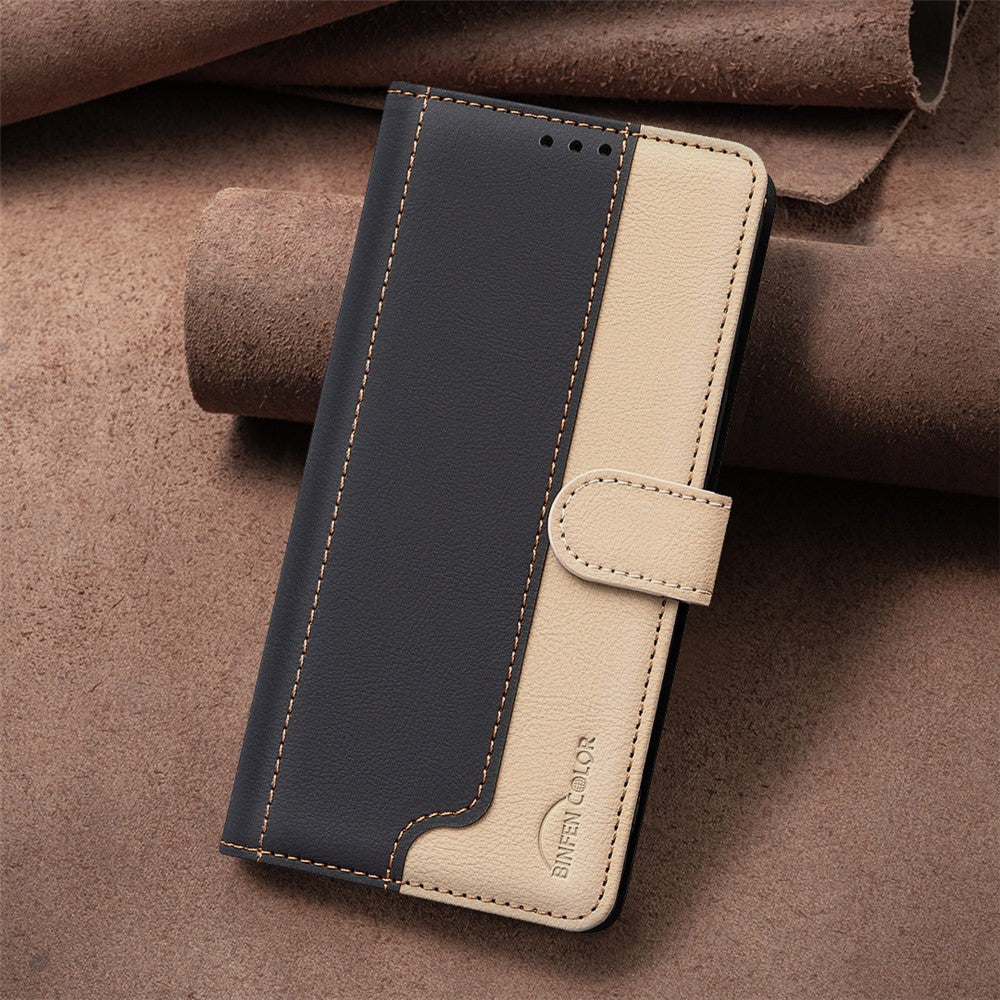 BINFEN COLOR BF33 For iPhone 15 Case Splicing Color Phone Cover RFID Blocking