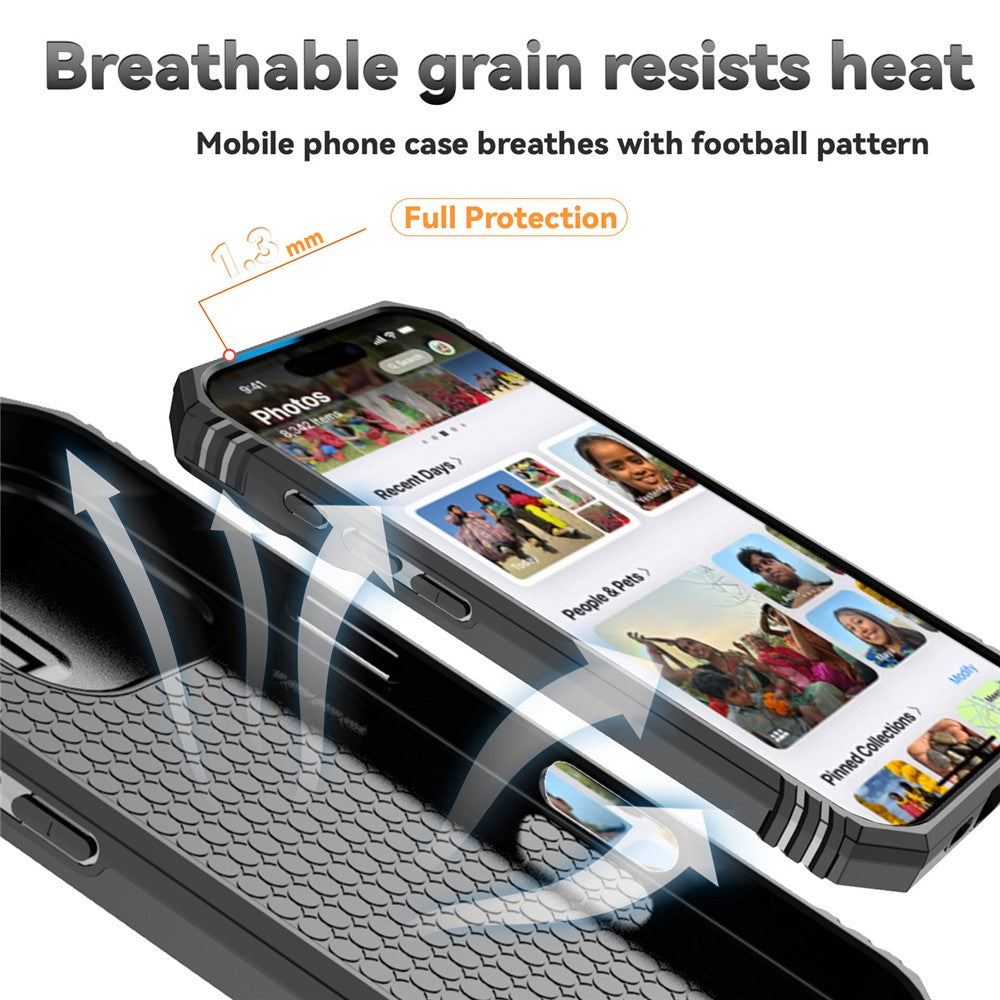 For iPhone 16 Pro Max Case Ring Kickstand Slide Camera Lid PC+TPU Phone Cover