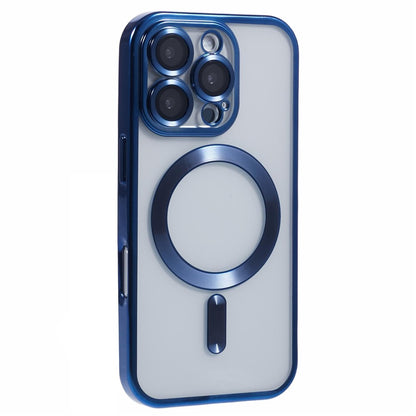 For iPhone 16 Pro Max Case Compatible with MagSafe Electroplating TPU Phone Cover with Lens Film