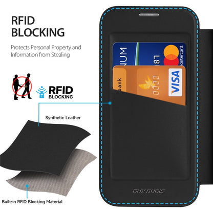 DUX DUCIS Skin X Pro for iPhone 16 Pro Leather Case Compatible with MagSafe Card Holder Phone Cover