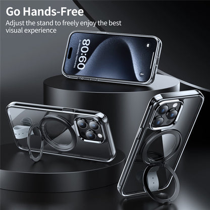 For iPhone 14 Pro Case Compatible with Magsafe Rotatable Kickstand Hard PC Phone Cover