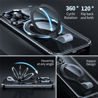 For iPhone 14 Pro Case Compatible with Magsafe Rotatable Kickstand Hard PC Phone Cover