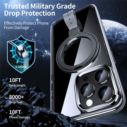 For iPhone 14 Pro Case Compatible with Magsafe Rotatable Kickstand Hard PC Phone Cover