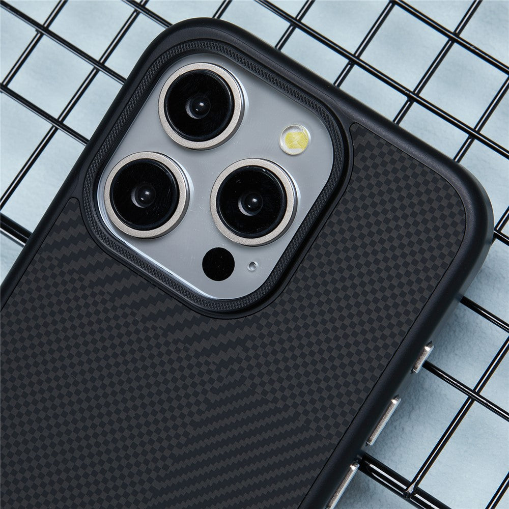 X-LEVEL For iPhone 14 Pro Case Hard PC Scratch-Resistant Phone Cover Carbon Nano Fiber Texture