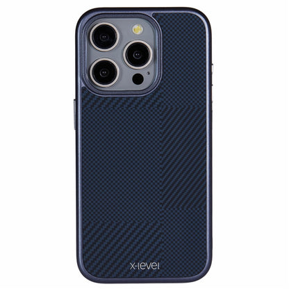 X-LEVEL For iPhone 14 Pro Case Hard PC Scratch-Resistant Phone Cover Carbon Nano Fiber Texture