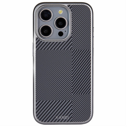 X-LEVEL For iPhone 14 Pro Case Hard PC Scratch-Resistant Phone Cover Carbon Nano Fiber Texture