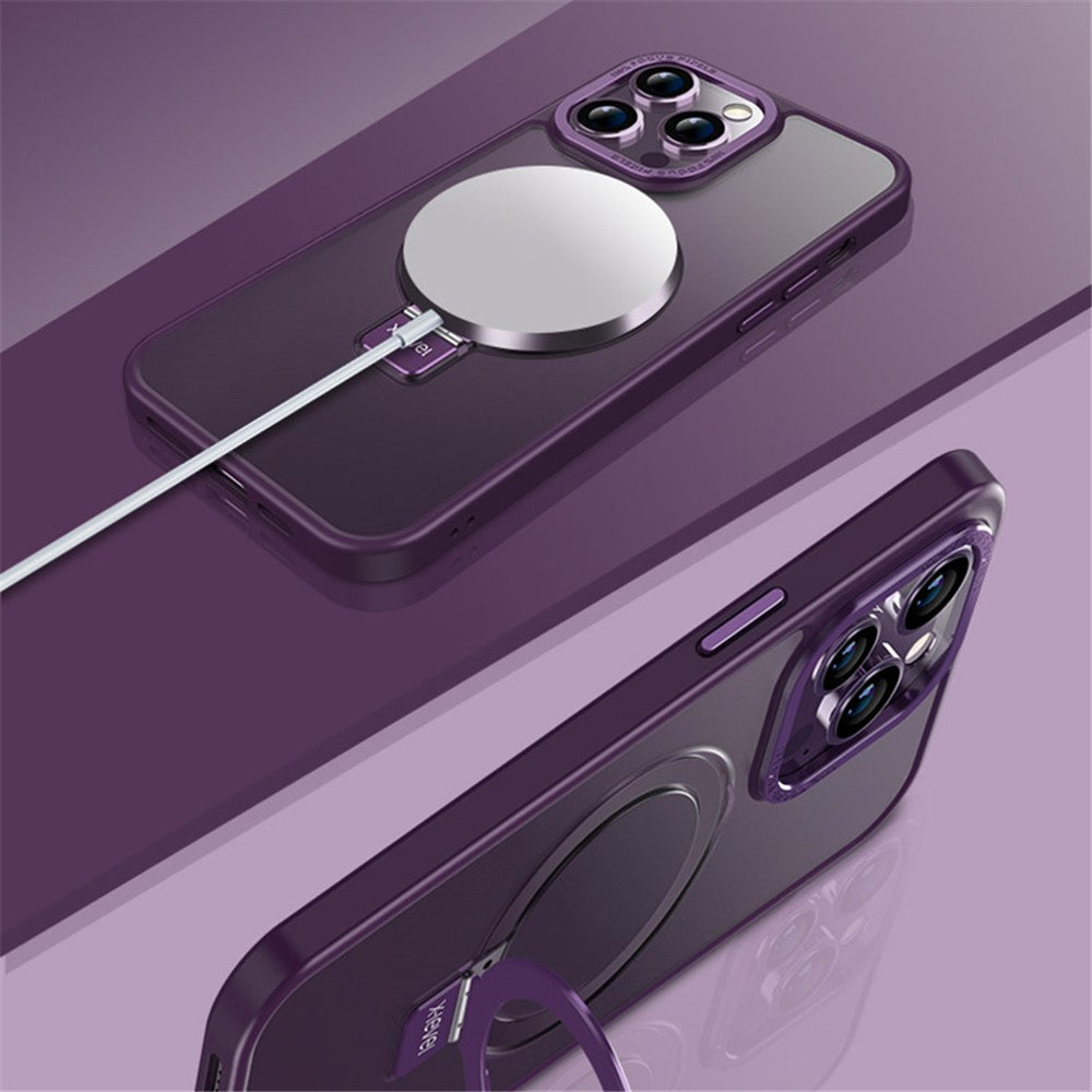 X-LEVEL For iPhone 14 Pro Case TPU+PC Phone Cover with Magnetic Invisible Kickstand