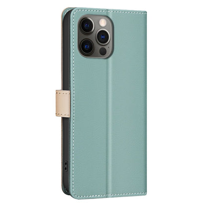 BINFEN COLOR BF33 For iPhone 14 Pro Case Wallet Stand View Leather Phone Cover