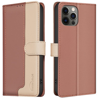 BINFEN COLOR BF33 For iPhone 14 Pro Case Wallet Stand View Leather Phone Cover