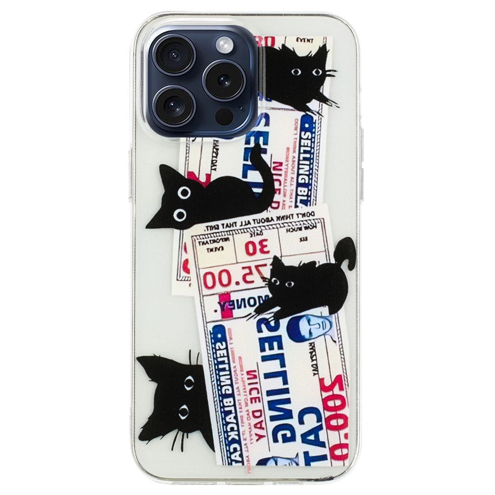 For iPhone 16 Pro Max TPU Case Pattern Printing Protective Phone Cover