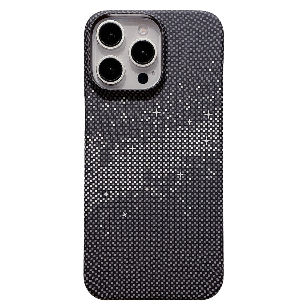For iPhone 14 Pro Case Starry Sky Pattern Hard PC Half Cover Phone Protector
