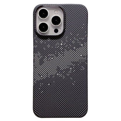 For iPhone 14 Pro Case Starry Sky Pattern Hard PC Half Cover Phone Protector