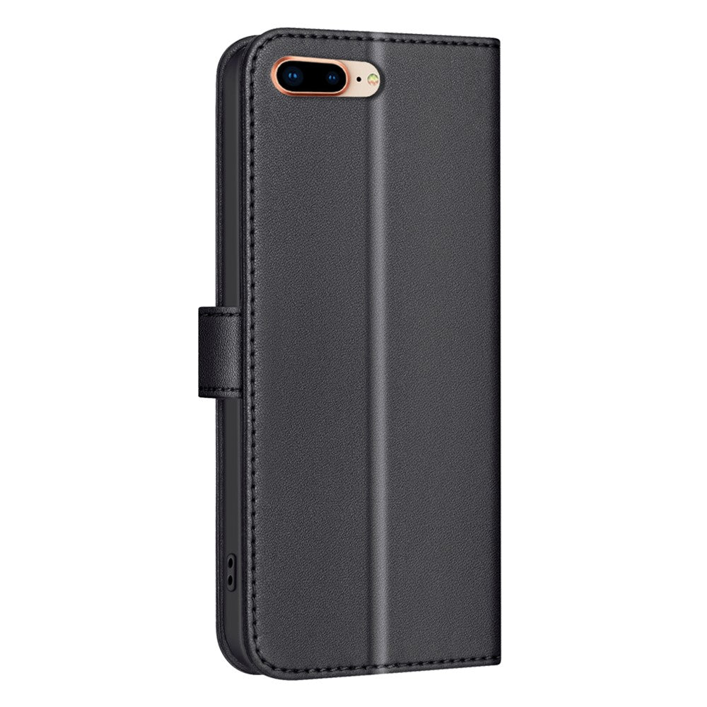 BINFEN COLOR for iPhone 17e / 16e Case Square Grid PU Leather Cover Stand Wallet